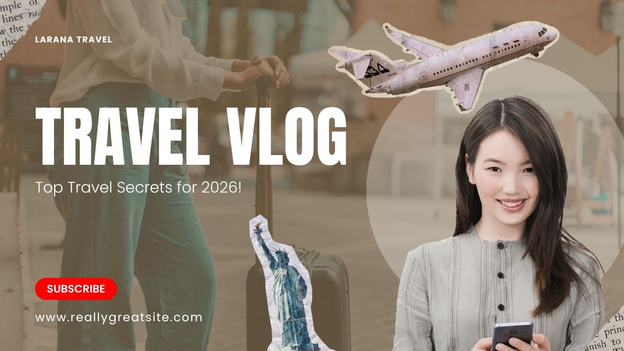 Brown Collage Travel Youtube Thumbnail