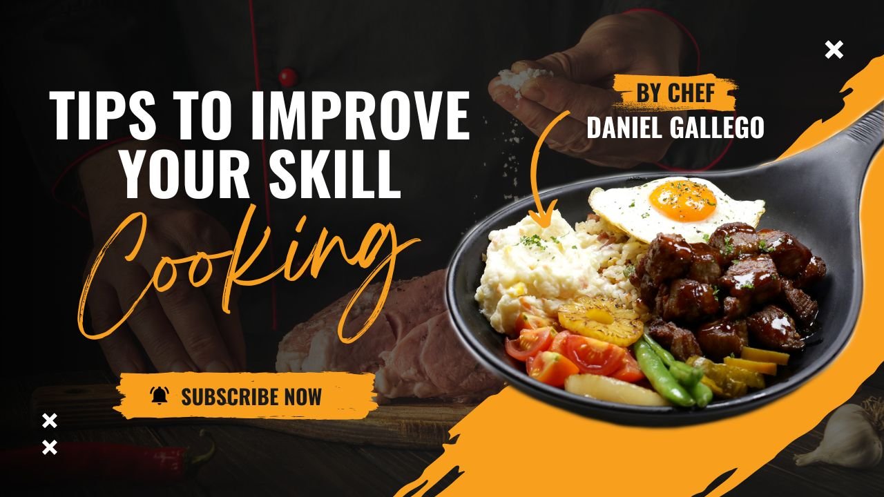 Black Yellow Bold Modern Food Cooking YouTube Thumbnail