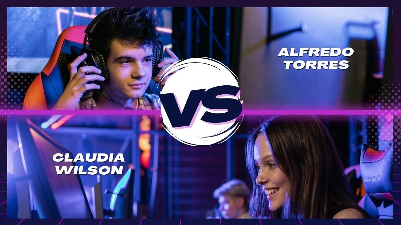 Neon Modern Trendy Gaming Versus YouTube Thumbnail